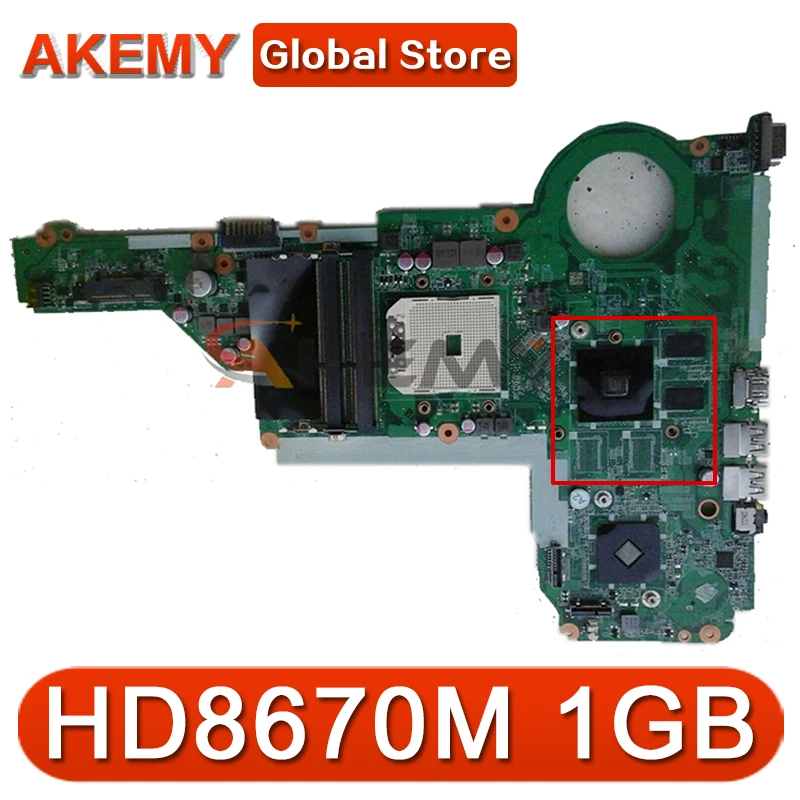 

Оригинальная материнская плата для ноутбука HP 15-E 17-E 720692-001 720692-501 HD 8670M 1 ГБ DA0R75MB6C0 DDR3 Материнская плата 100% протестирована Быстрая доставка