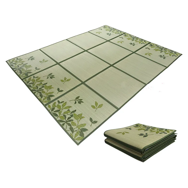 

Traditional Tatami Carpet Floor Mat Rush Japanese Style Mat Bed Unit Floor Sheet Portable Living Room Bedroom Mattress