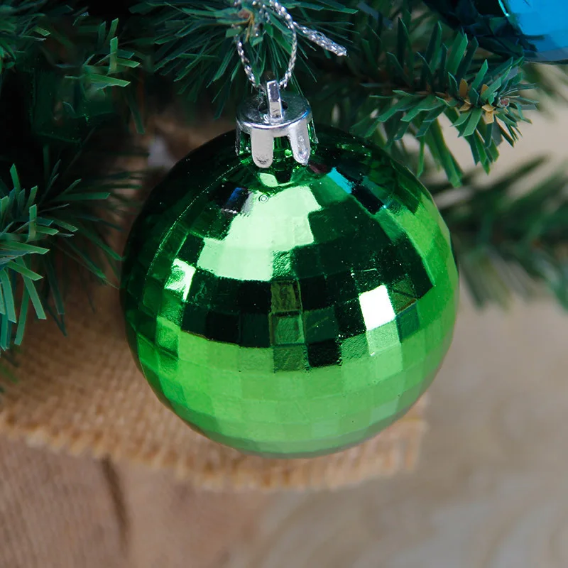 HOT 6Pcs Christmas Tree Baubles Hanging Ornaments Set Plastic Mirror Ball Decoration 6/8cm TI99 | Дом и сад