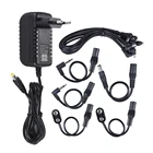 Гитарная педаль Питание адаптер 9V DC 2A для гитарная педаль 8 способ последовательного соединения Splitter Lead аккорд кабель 3,5 мм конвектор