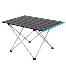 초경량 알루미늄 하이킹을위한 야외 접이식 휴대용 캠핑 데스크 낚시 피크닉 접이식 테이블 등산