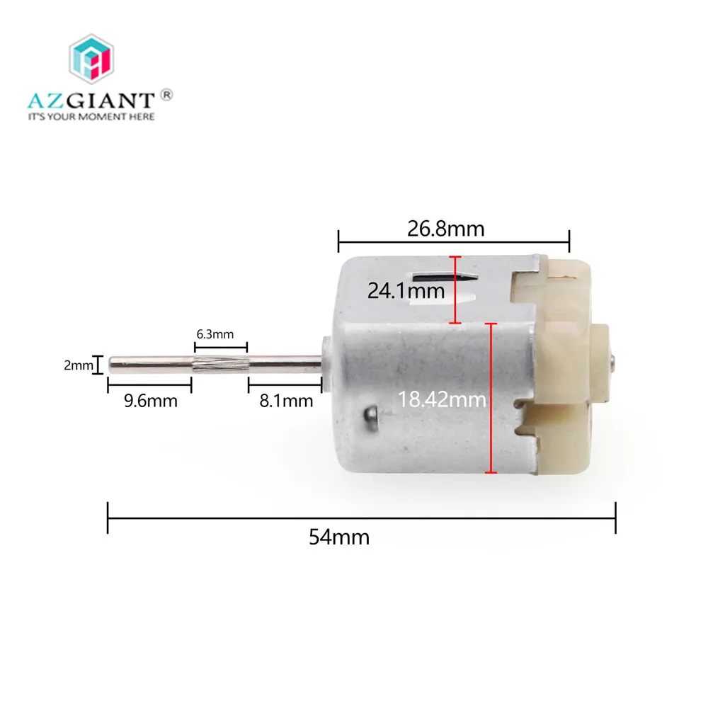 Автомобильный Дверной замок длинный вал для мотора 12 Вольт плоская углеродная