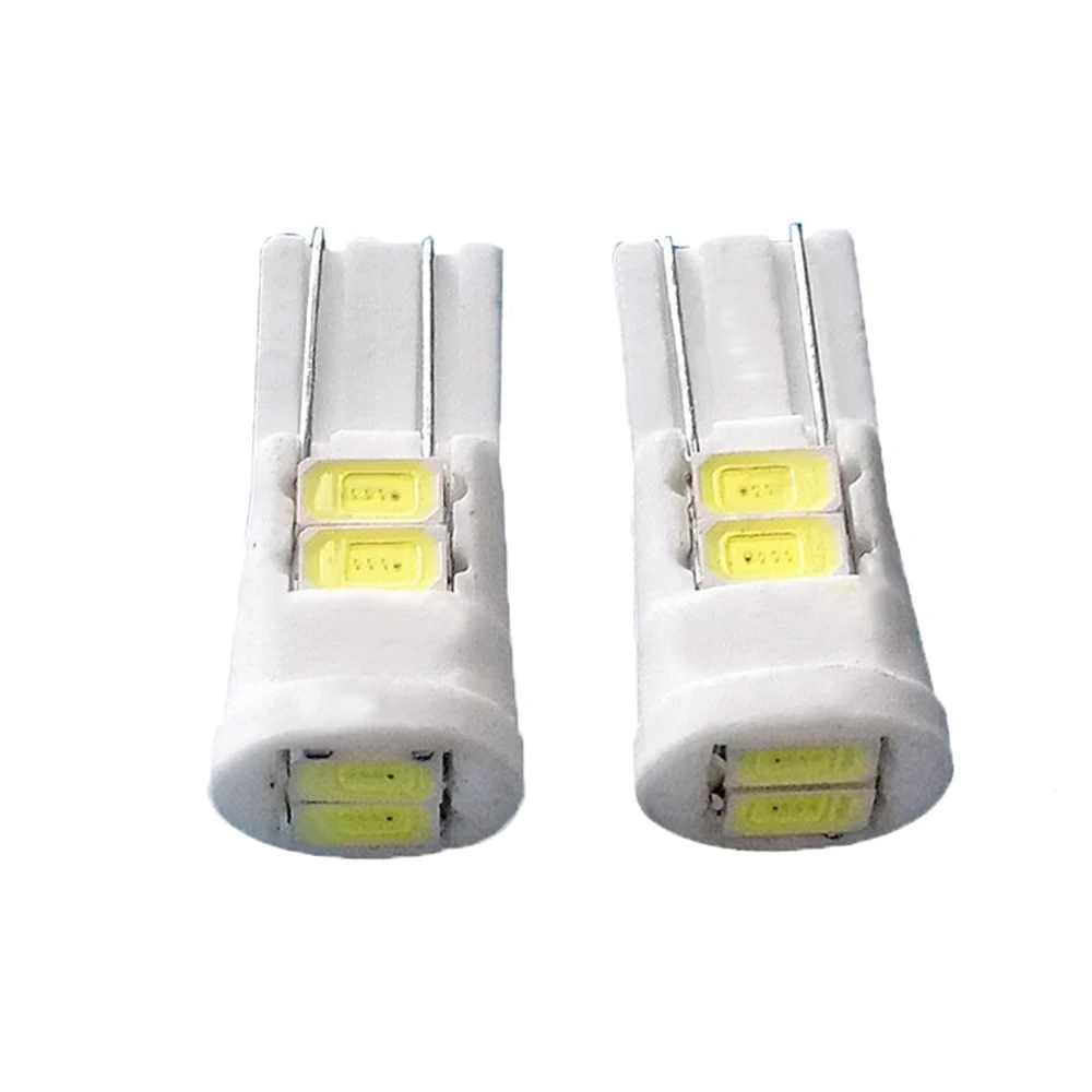 Автомобильные сигнальные лампы T10 194 168 2825 6SMD 5730 габаритные огни с 6 светодиодами