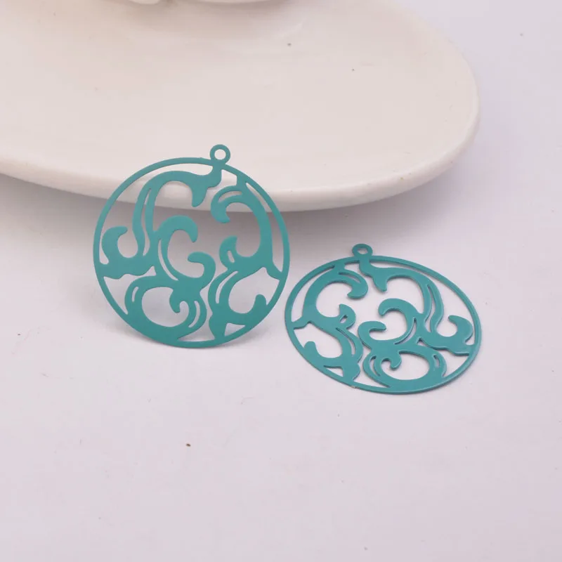 Круглые Подвески для изготовления ювелирных изделий 50 шт. AB1612 30*33 мм | Украшения и