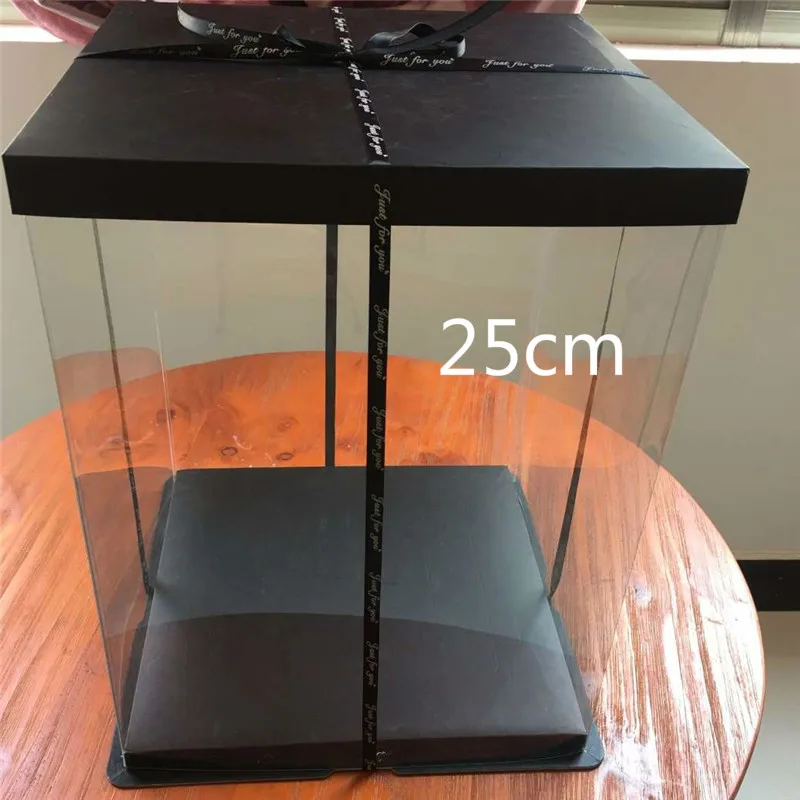 Only Box 25cm 40 см 25 см Валентина Роза Медведь Сердце цветок подарок для подруги День рождения Свадьба искусственные вечерние Декор для дома цвет красного вина розовый - Цвет: Only Box 25cm