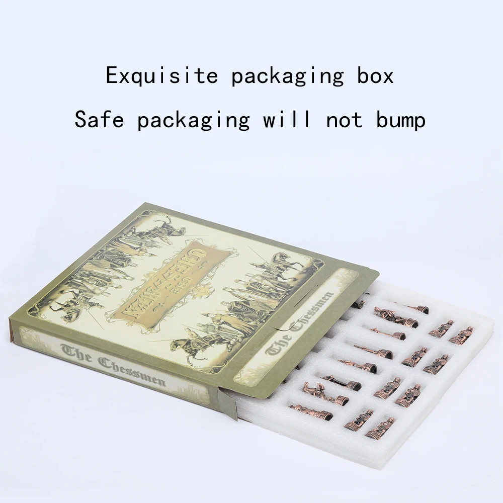 Металлическая тема шахматы роскошный рыцарь настольная игра развлекательная