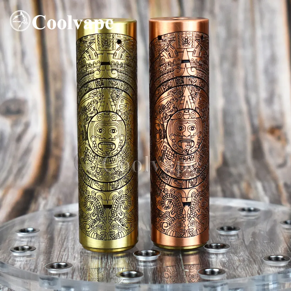 

coolvape summon mod Vaporizer 18650 battery mechanical Mod fit Apocalypse GEN 2 RDA brass copper vape mod