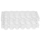 50 шт. 18 сетки перепелиное яйцо коробка контейнер для хранения Организатор одноразовые ящик для хранения из ПВХ Прозрачный дозатор яиц держатель для дома