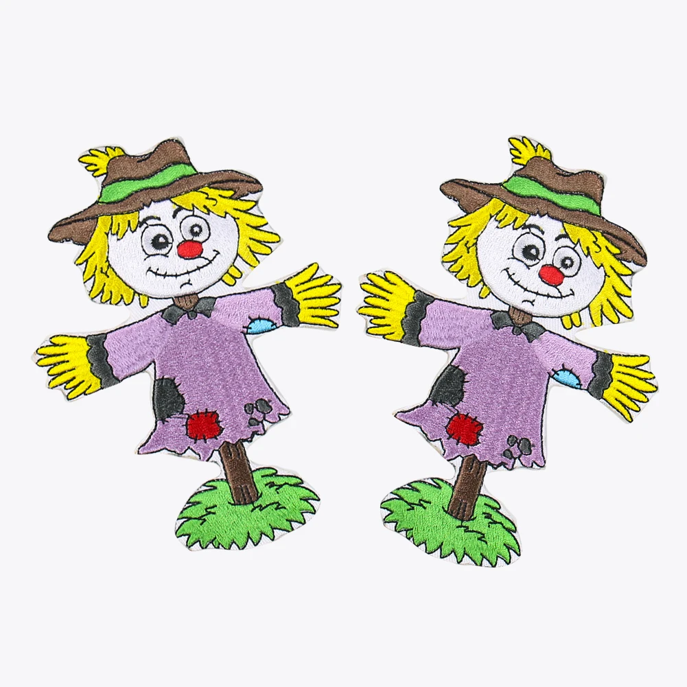 2 шт. мультяшная аппликация пугала нашивка сделай сам вышивка Howl's движущийся