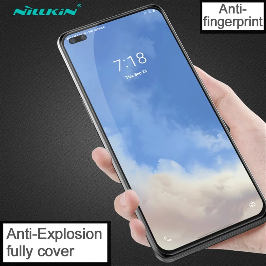 Для OnePlus Nord 2 5G CE закаленное стекло с полным клеем Nillkin CP + PRO Защита экрана для One Plus