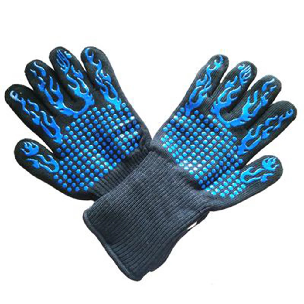 

1 Pair High Temperature Resistant Oven BBQ Barbecue Grilling Cooking Gloves