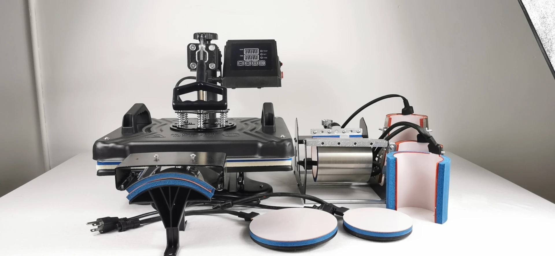 

New Type 8 in 1 Sublimation Heat Press Machine Shirt Plate Mug Heat Transfer Machine
