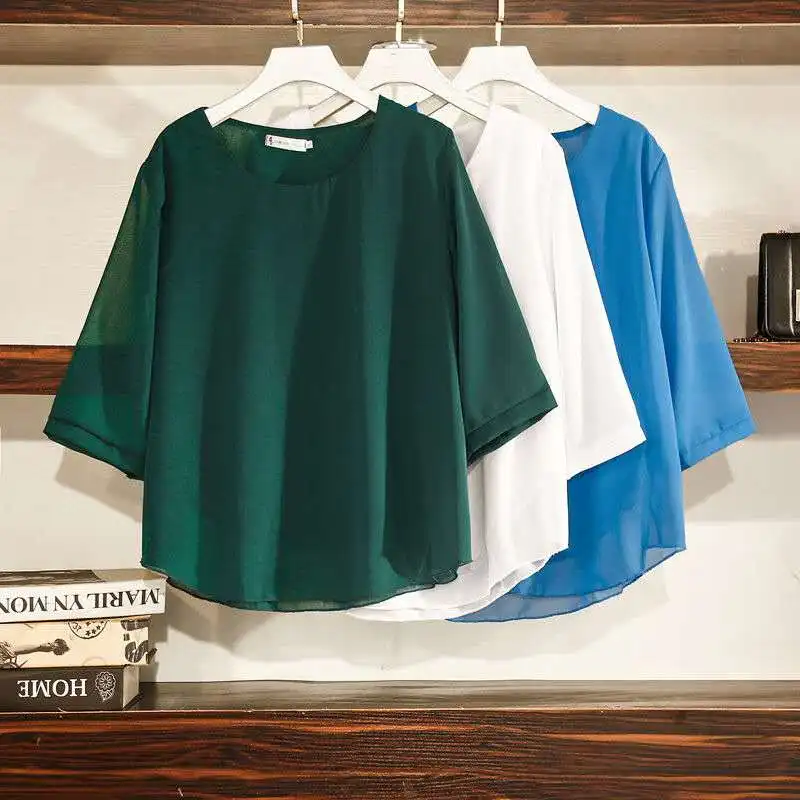 Блузка женская шифоновая с длинным рукавом элегантная повседневная рубашка