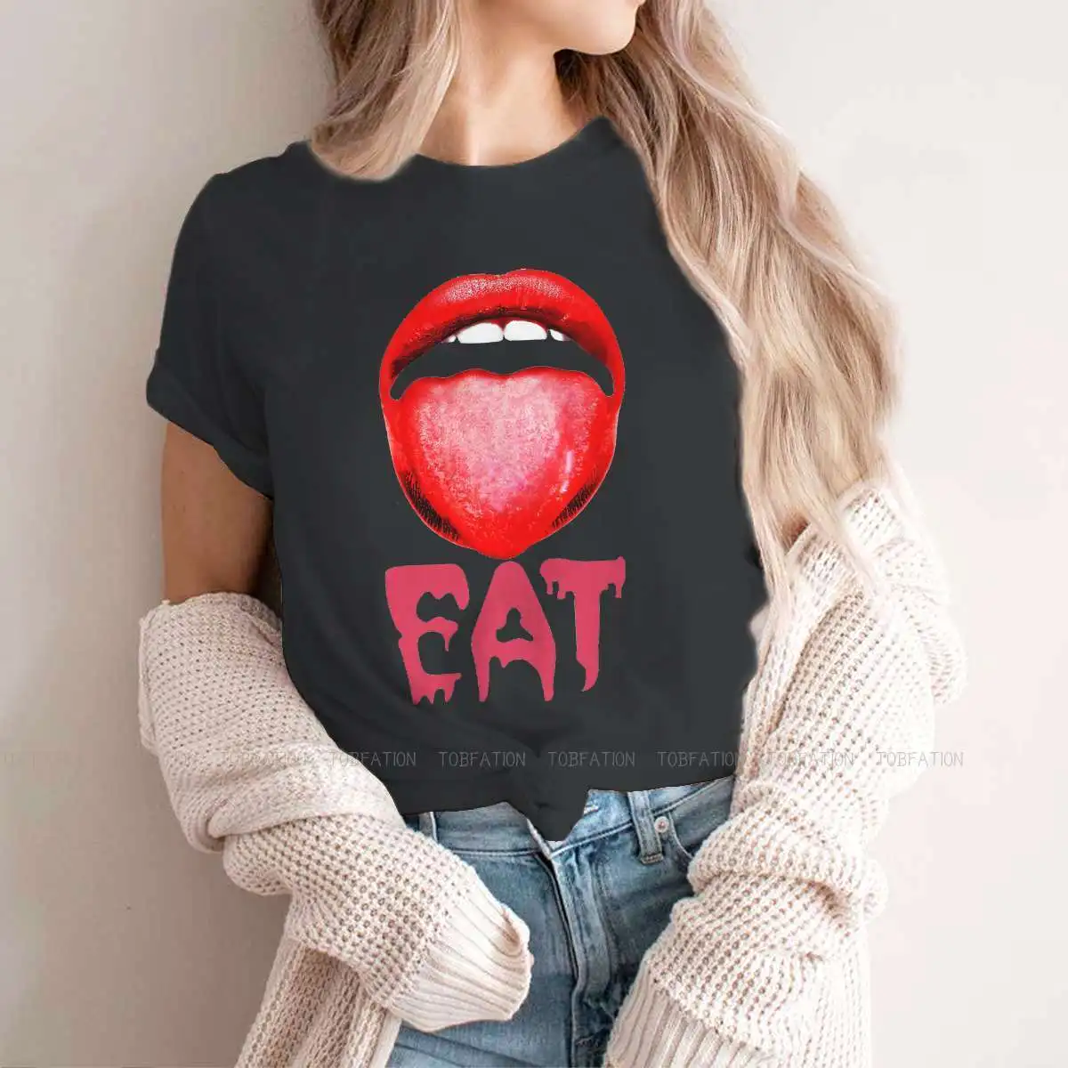 

Come Style TShirt for Girl Mouth Top Quality New Design Graphic T Shirt Stuff 5XLOfertas