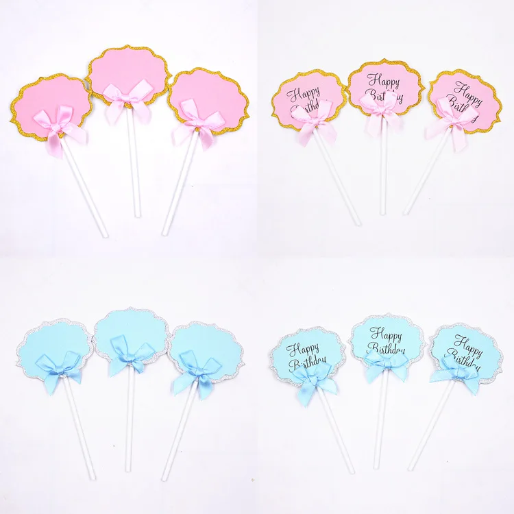 5 шт. Топпер для торта на день рождения милый торт флаг детский душ девочек Diy
