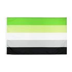Трибуна 90x150 см, асексуальный ЛГБТ гордость, ароматический флаг для украшения