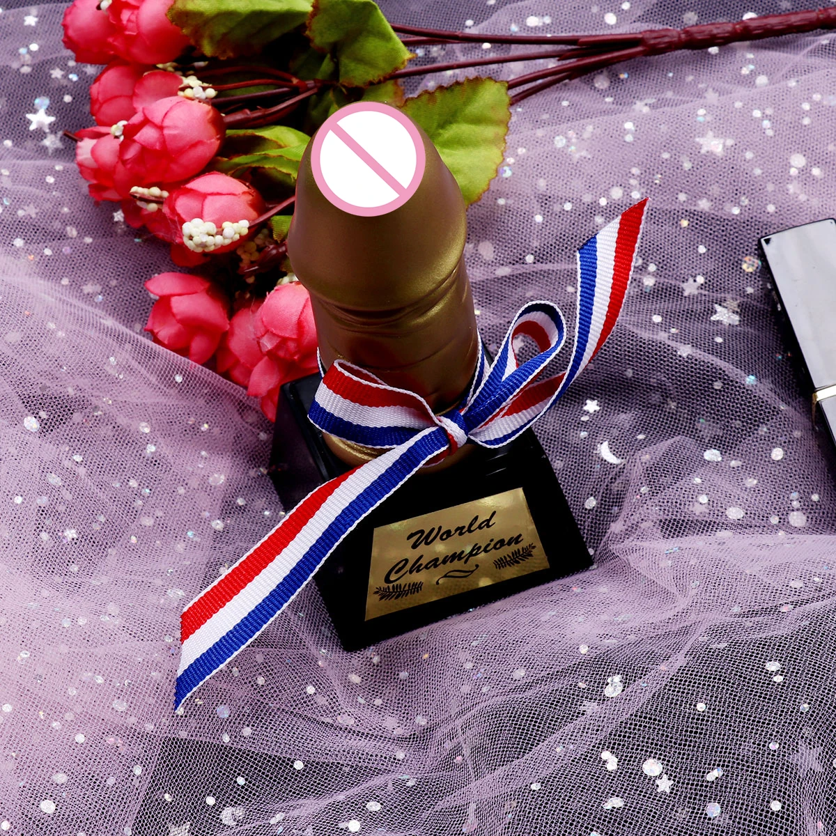 Вечерние сувениры для курятника новинка Веселый пенис Вилли трофеи золотые