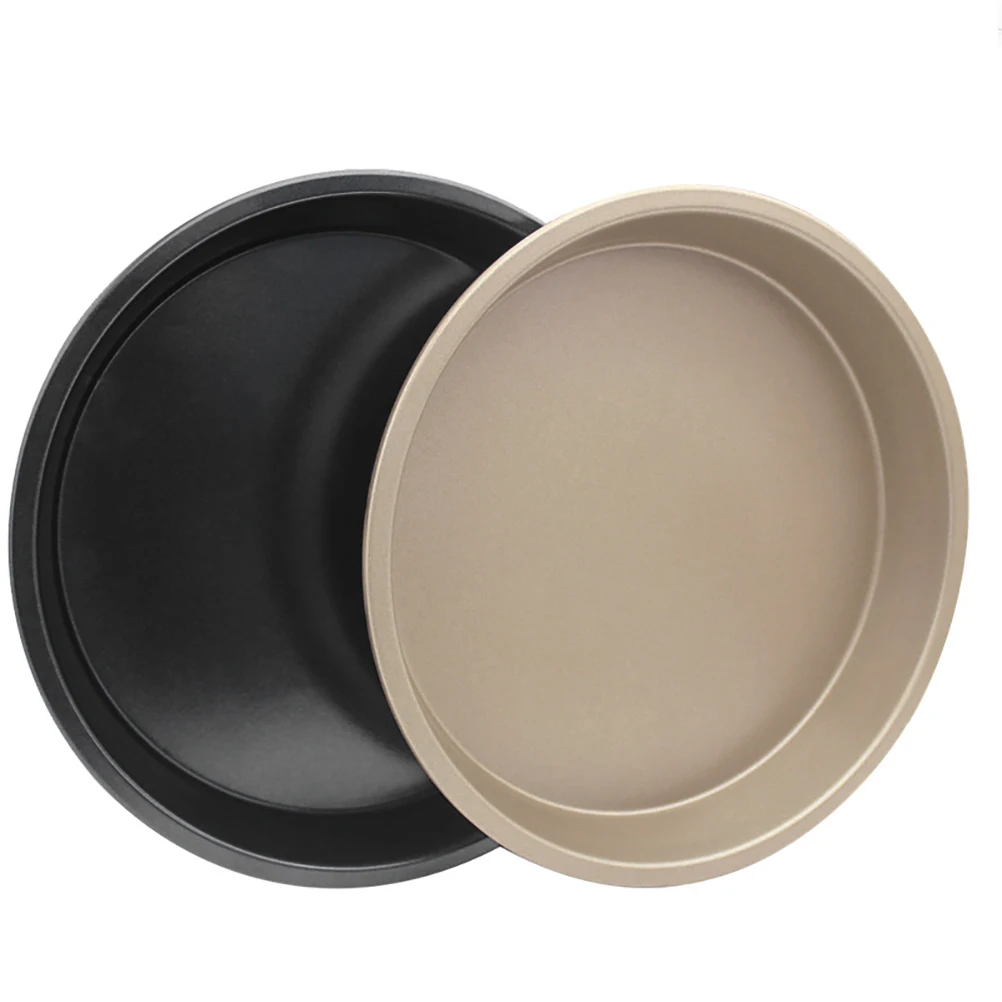 10 дюймовая тарелка для пиццы круглая глубокая лоток из углеродистой стали