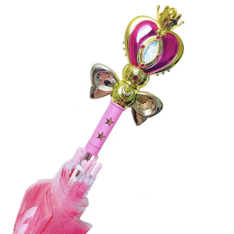 

Limited Japan Anime Sailor Moon Cute Magic Stick Cosplay Long Handle Umbrella Tsukino Usagi Women Girls Gift