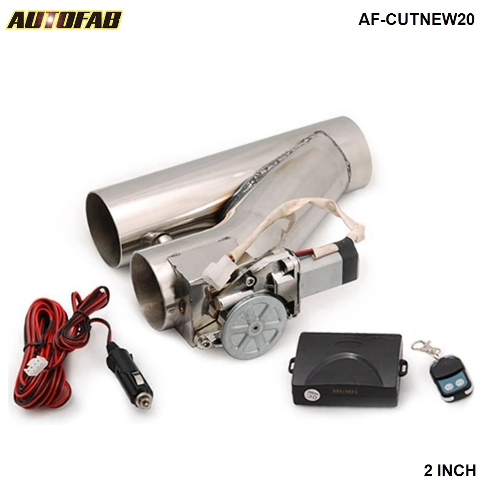 

Universal 2"/2.25"/2.5"/2.75"/3" Electric Exhaust Catback Downpipe E-Cut Out Bypass Valve Kit+Remote For Honda Accord AF-CUTNEW