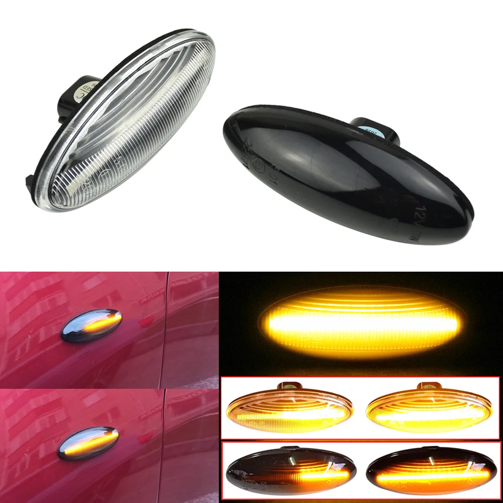 

For Toyota Yaris Mk2 P9 RAV4 Mk3 ACA3/ALA3 Auris Mk1 E15 COROLLA Dynamic Side Marker LED Turn Signal Light Flasher Blinker
