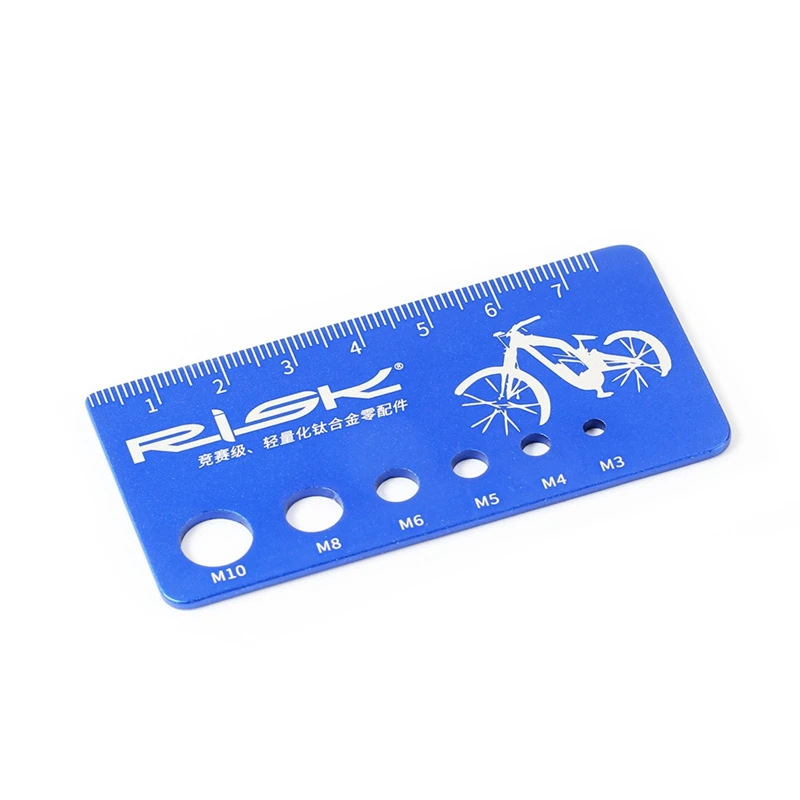 

Screw Measuring Ruler Aluminum Alloy Screw Bolt Nut Thread Measure Gauge Bicycle Accessories