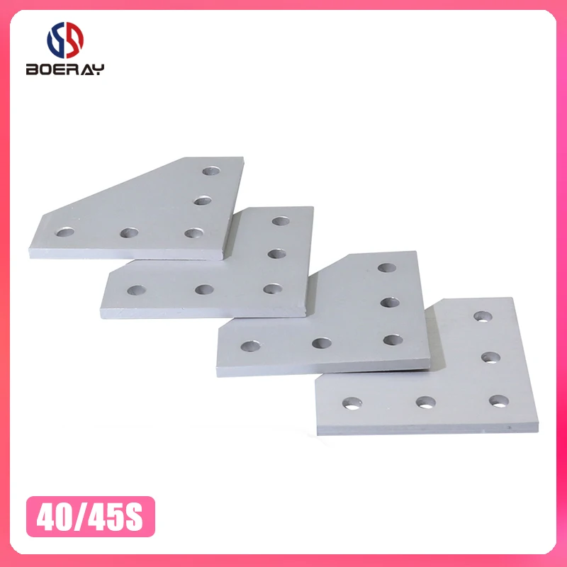 

5 Hole 4040 4545 Bracket 90 Degree Joint Board Plate Corner Angle Bracket Connection Joint Strip for Aluminum Profile
