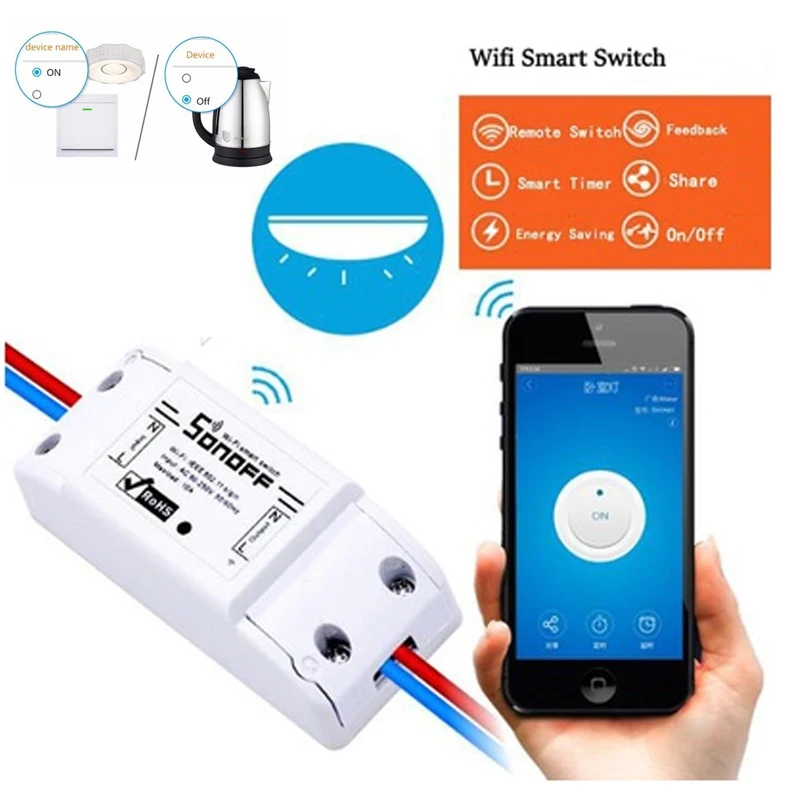 Умный беспроводной пульт дистанционного управления Sonoff Basic R2 Wifi DIY модуль