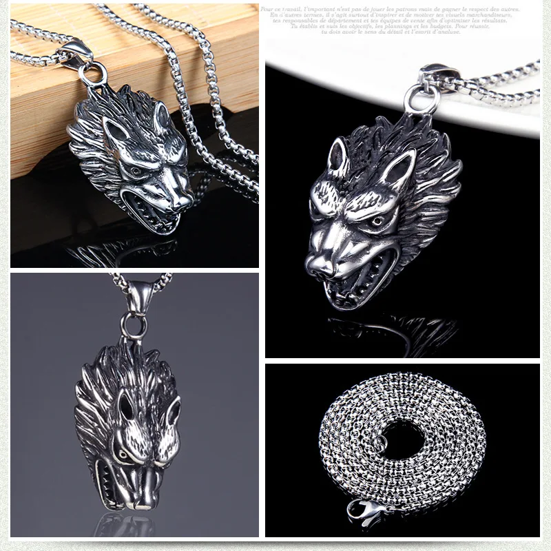 Ожерелье из нержавеющей стали в стиле рок-панк мужское ювелирное изделие поп