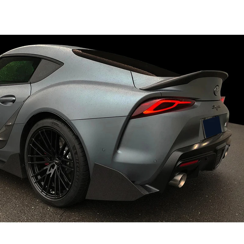 

Rear Trunk Spoiler For Toyota Supra 2019 2020 Carbon Fiber Mateiral Glossy Carbon Ducktail Lip FRP Spoiler Wing For Supra