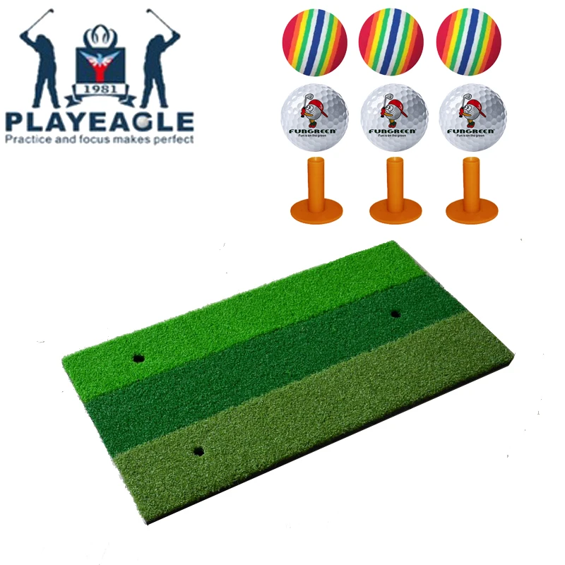 FUNGREEN коврик для игры в гольф на заднем дворе и сетка 60*30 см тренировок помещении с