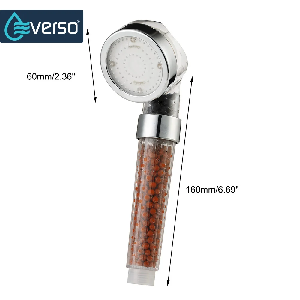 Светодиодная насадка для душа EVERSO 7 цветов водосберегающая душа|shower head water