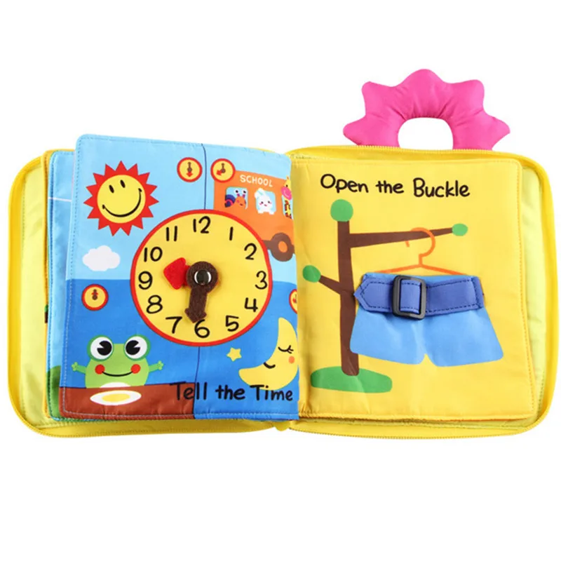 

Baby Soft Cloth Book Infant Early Cognitive Development Educational Bath Quiet Book Interactive Books for Children First Book