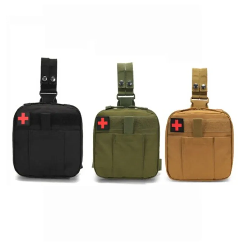 Tactical Medical Kit Bag Molle Pouch First Aid Kits Outdoor Camping Emergency Army Military EDC Hunting Survival Tool Leg Pack