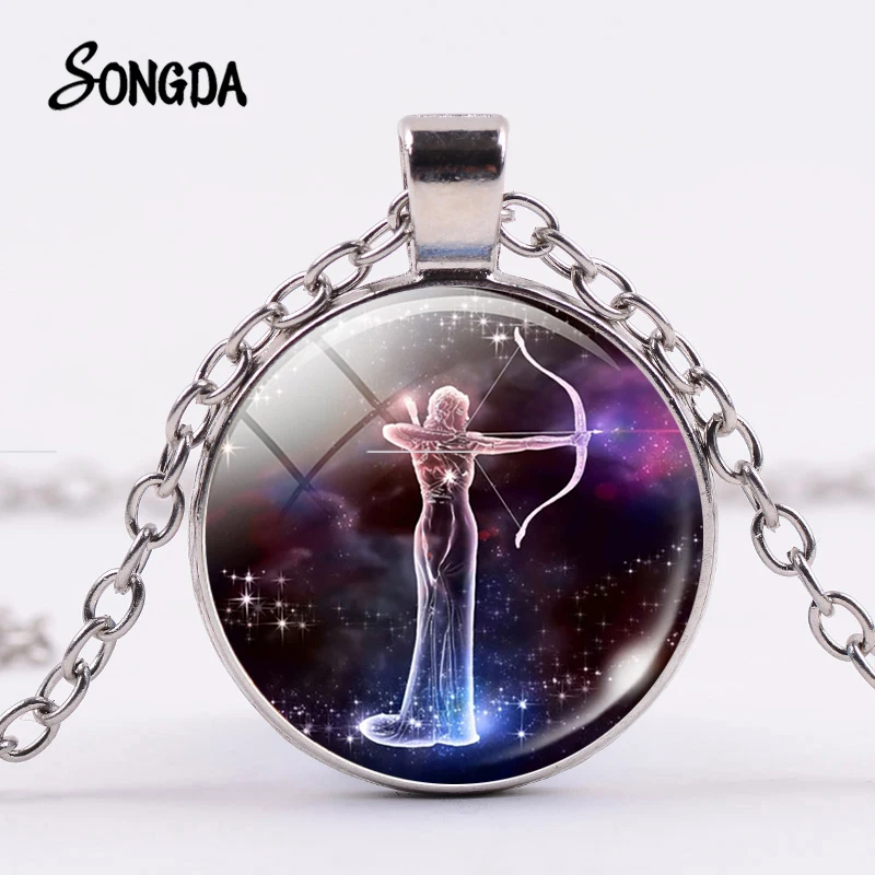 12 знаков зодиака ожерелье Лев созвездий галактика дизайн гороскоп Астрология