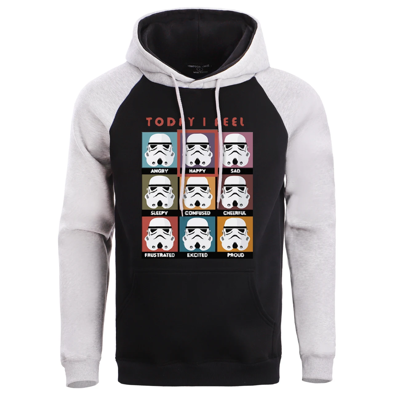 Звездные войны Мужская толстовка мужские толстовки зимние флисовые сегодня I Feel