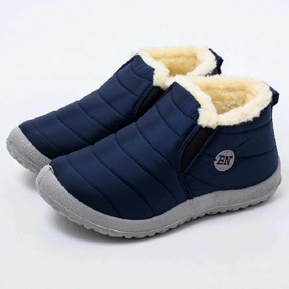 

Мужские и женские зимние ботинки, водонепроницаемые зимние ботинки, мужская повседневная зимняя обувь на плоской подошве, ботильоны, обувь ...