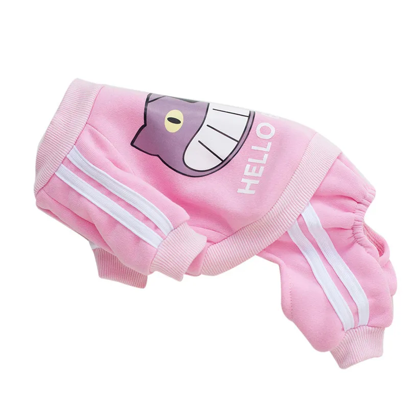 Новые мягкие и теплые пижамы для собак милый костюм йоркширских терьеров чихуа