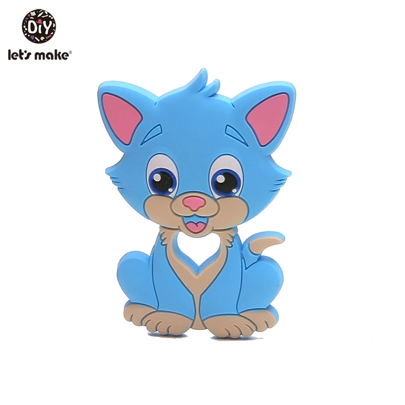 Let'S Make 1Pc Silicone Baby Teether Toddler Toys Diy Stroller Accessories For Pacifier Chain Owl Food Grade Toys Baby Teether - Цвет: 1ER12955