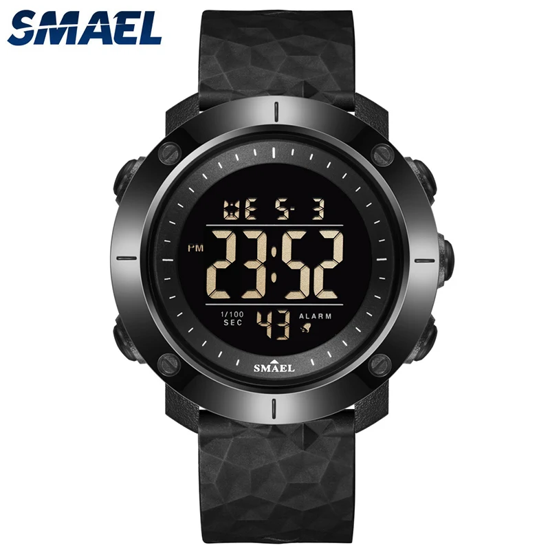 

SMAEL 8042 New Watch Men Digital LED Watches Sport Wristwatches 5BAR Waterproof Swimming Clock Stopwatch Time Military Watches