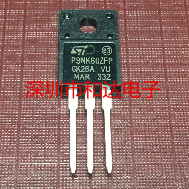 

5pcs P9NK60ZFP STP9NK60ZFP TO-220F 600V 7A