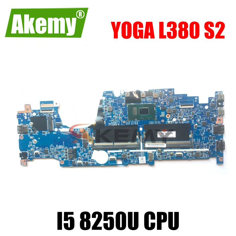 

Материнская плата Akemy для ноутбука Lenovo Thinkpad YOGA L380 S2 17821-2 448.0CT05.0021 CPU I5 8250U 100% протестированная работа FRU 02HM000