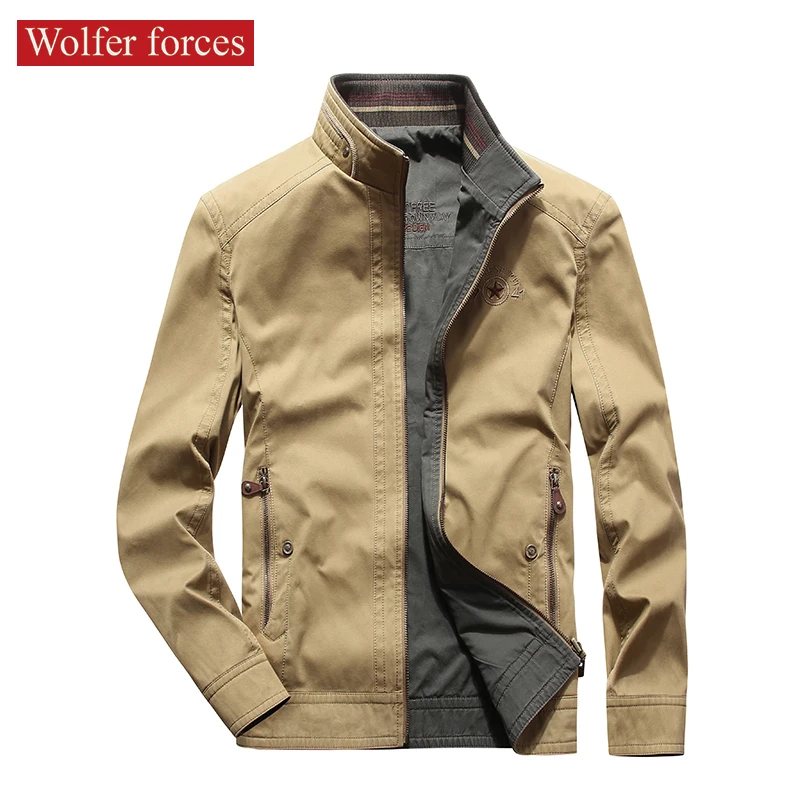 Double Side Men's Jackets Spring 2021 Outerwear Bomber Jackets  Clothes Jaket Cardigan Male Jacket Mens Clothes Brands Clothing