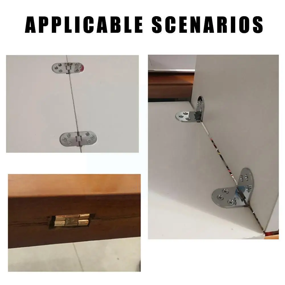 

1 Pcs Zinc Alloy Mounted Folding Hinges Self Supporting Table Foldable Door Cabinet Hinge G0e4