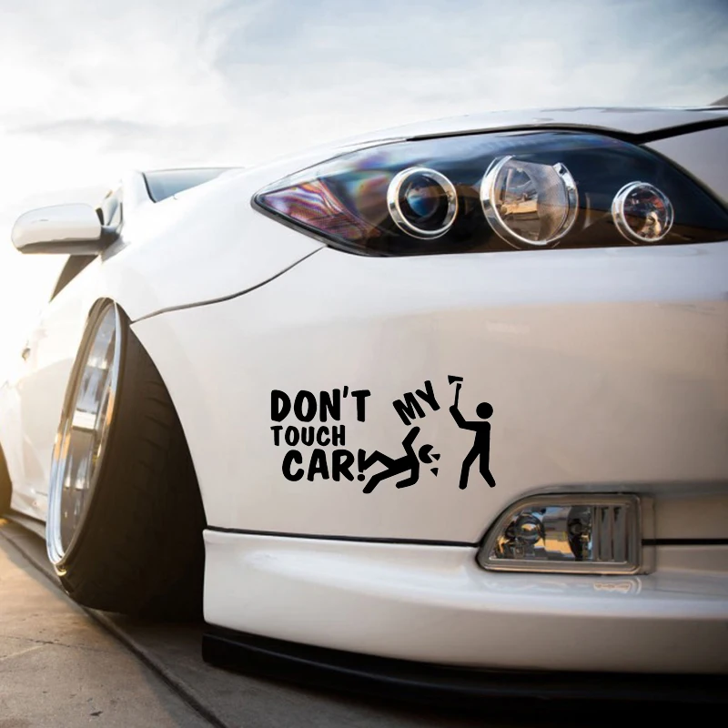 Автомобильная наклейка 15*7 9 см JDM don't touch my Car веселый автомобиль окно бампер