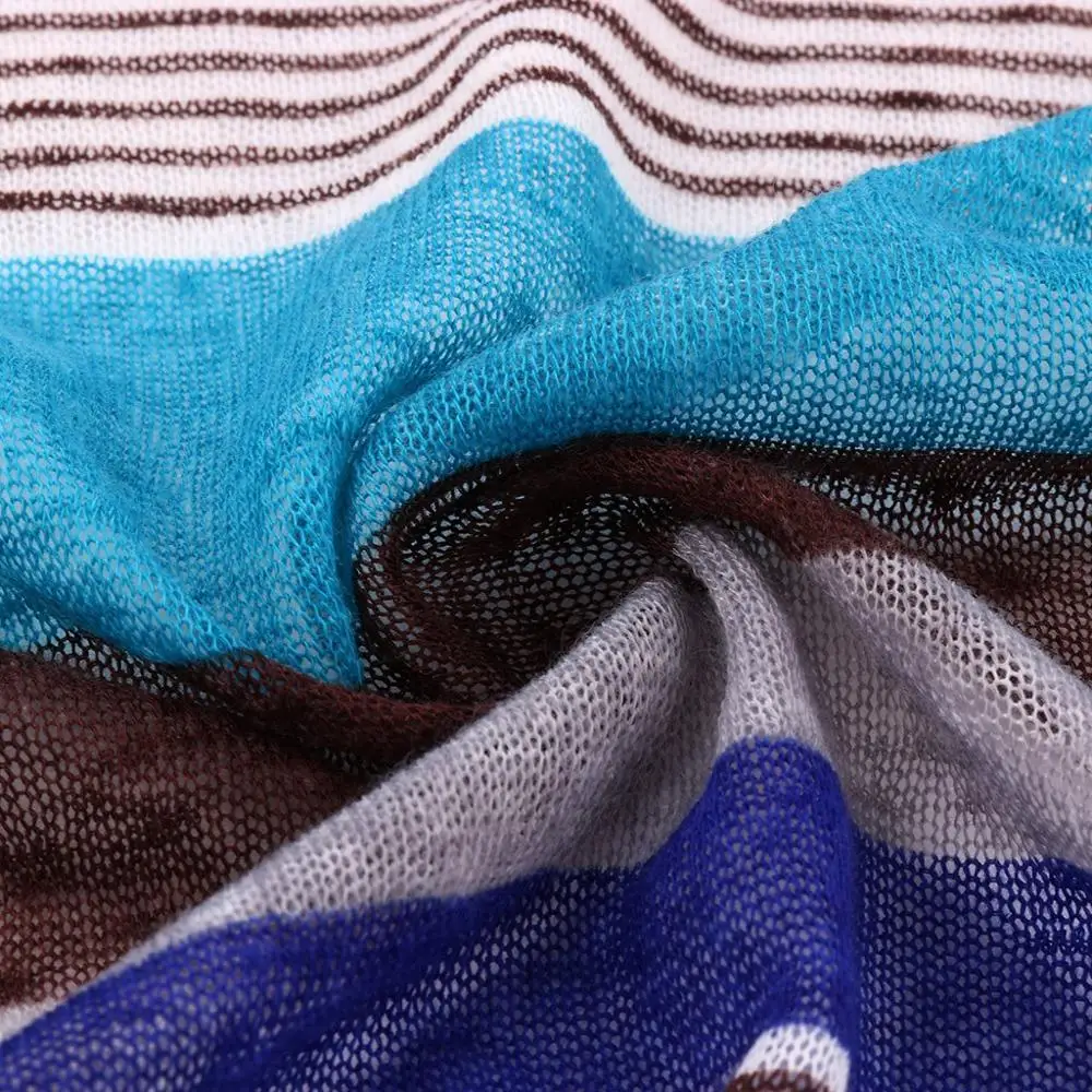 Женская Повседневная Длинная свободная блузка-кардиган с геометрическим