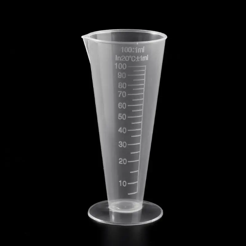 

1PC 100ml Laboratory Bottle Lab Kitchen Plastic Measuring Cup Measuring Cup 28GE