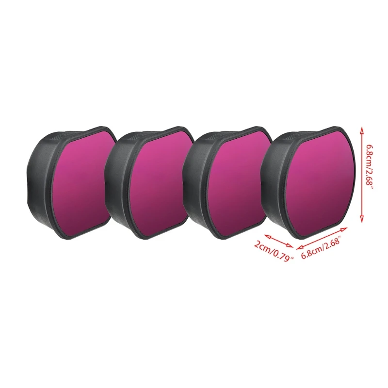 

ND Filters for DJ-I FPV Combo, ND8, ND16, ND32, ND64 Lens Filter Set Compatible w/ DJ-I FPV Drone Accessories,Set of 4