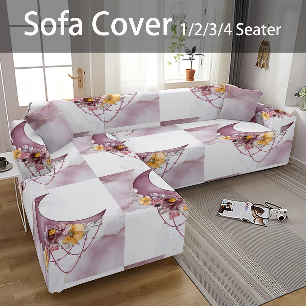 

Space Style Elastic Sofa Cover Plaid On The Sofa Couch Covers For Sofas Moon Pattern Pet Furniture Living Room Upholstery Seat