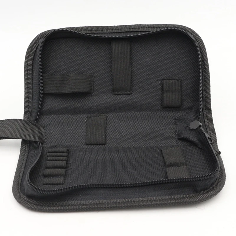 

Black Multi-functional Canvas Watch Repair Portable Tool Bag Zipper Storage Drop Ship